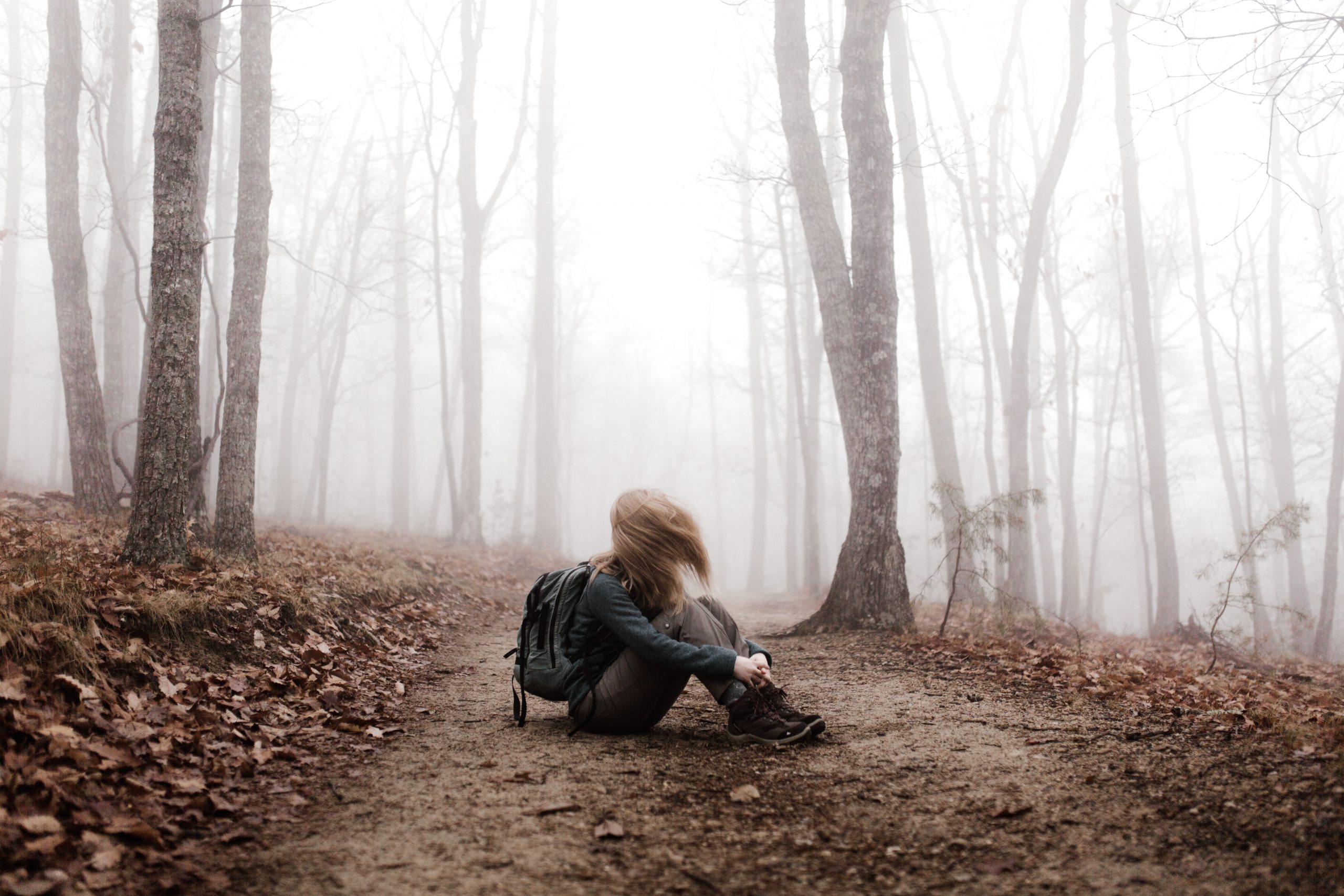 women in woods